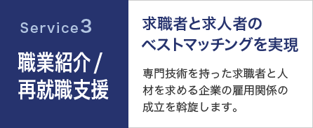 職業紹介/再就職支援